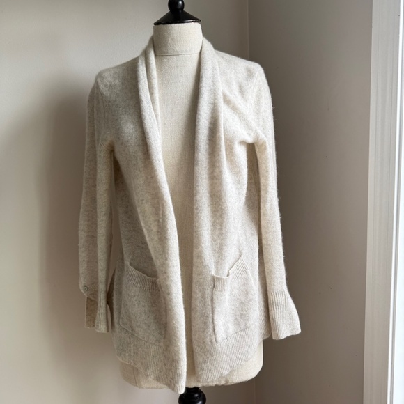 White + Warren Cashmere Luxe Placket Open Cardigan - Picture 5 of 5